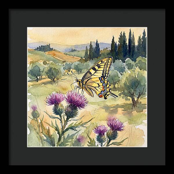 Swallowtail Butterfly In Bloom