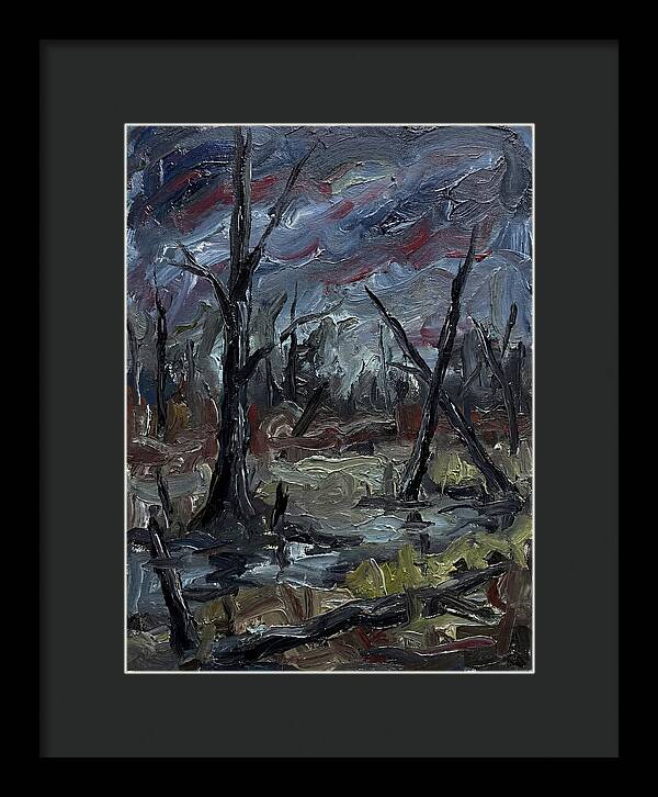 Swamp Landscape In Expressionist Style