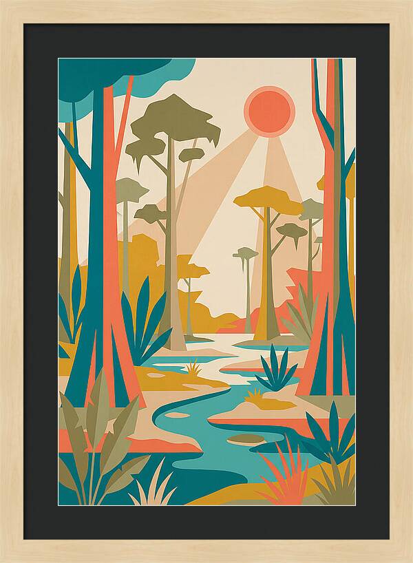 Swamp Serenity In Color