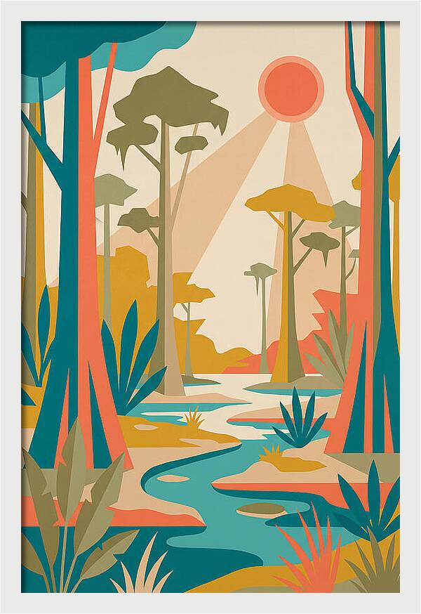 Swamp Serenity In Color