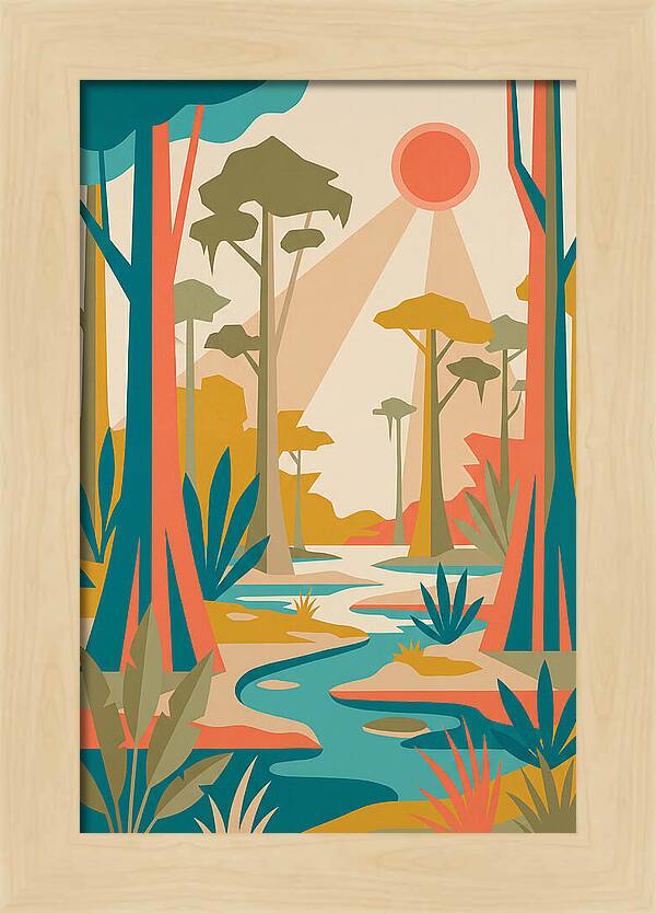 Swamp Serenity In Color