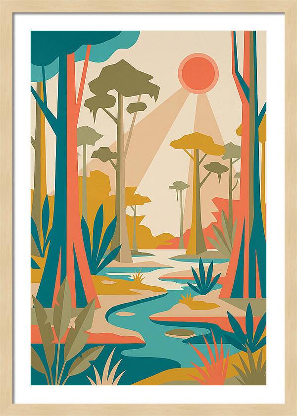Swamp Serenity In Color