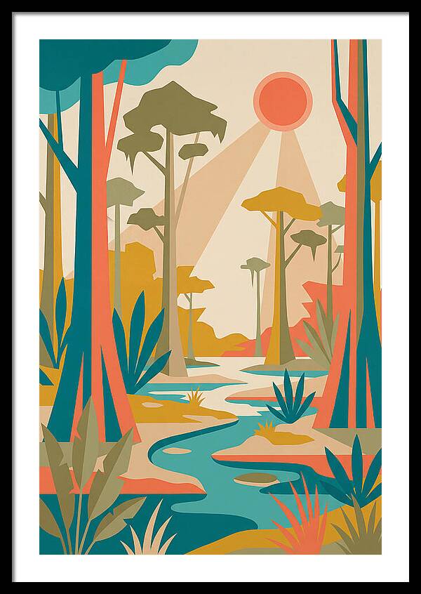 Swamp Serenity In Color
