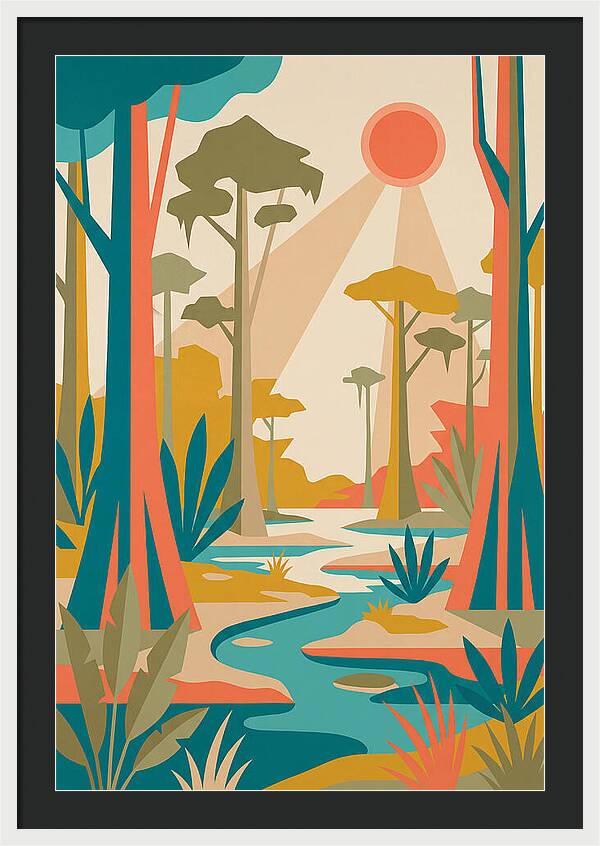 Swamp Serenity In Color