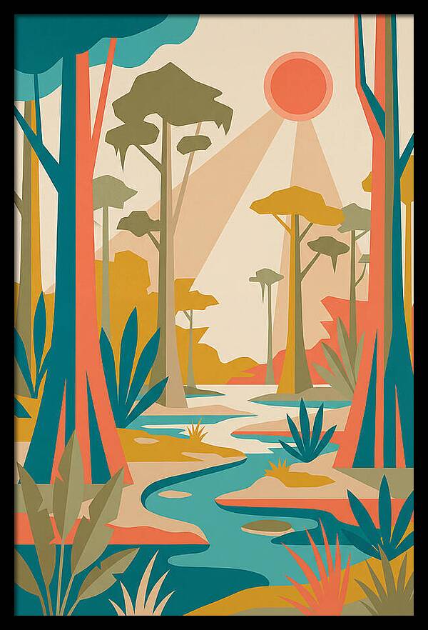 Swamp Serenity In Color