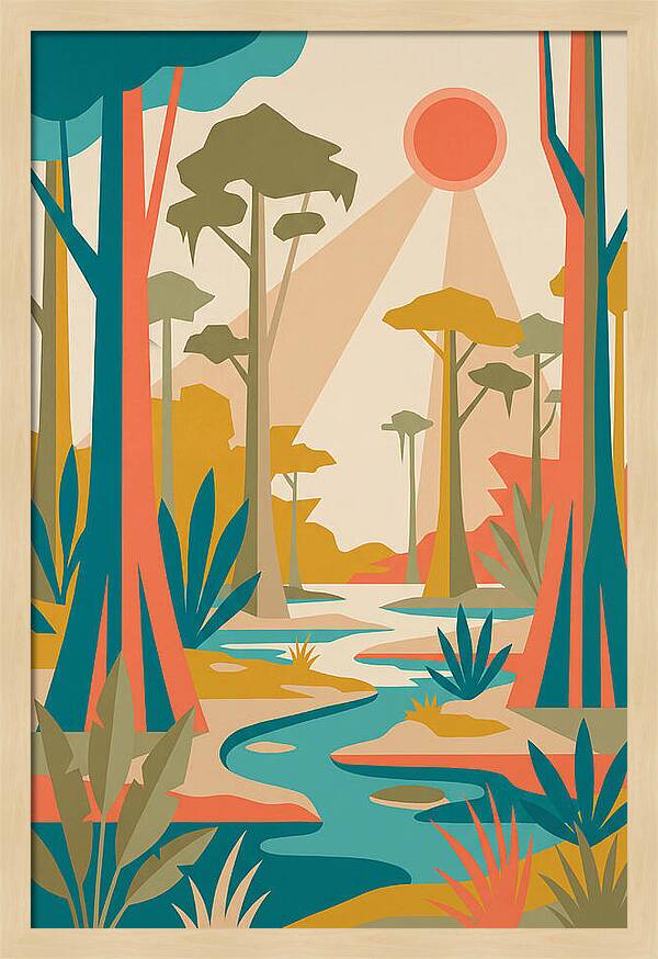 Swamp Serenity In Color