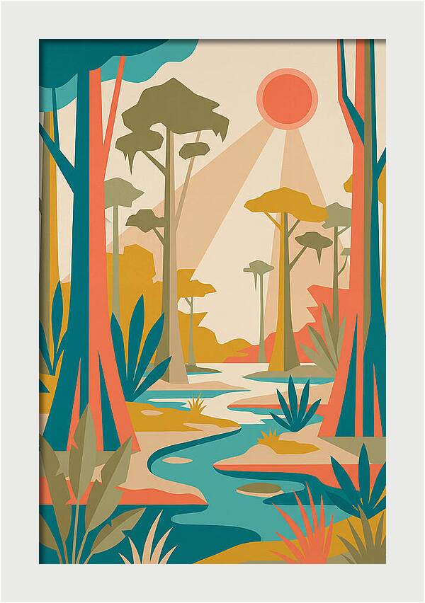 Swamp Serenity In Color
