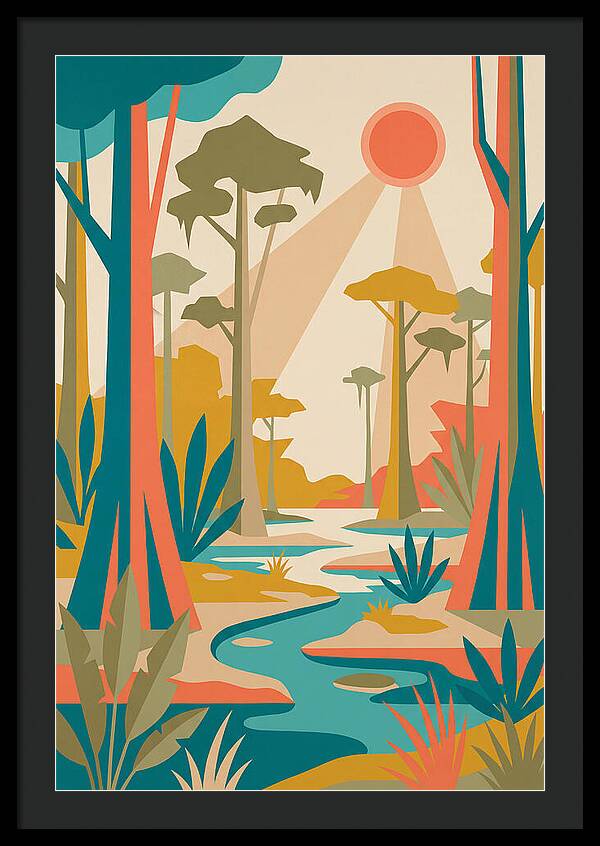 Swamp Serenity In Color