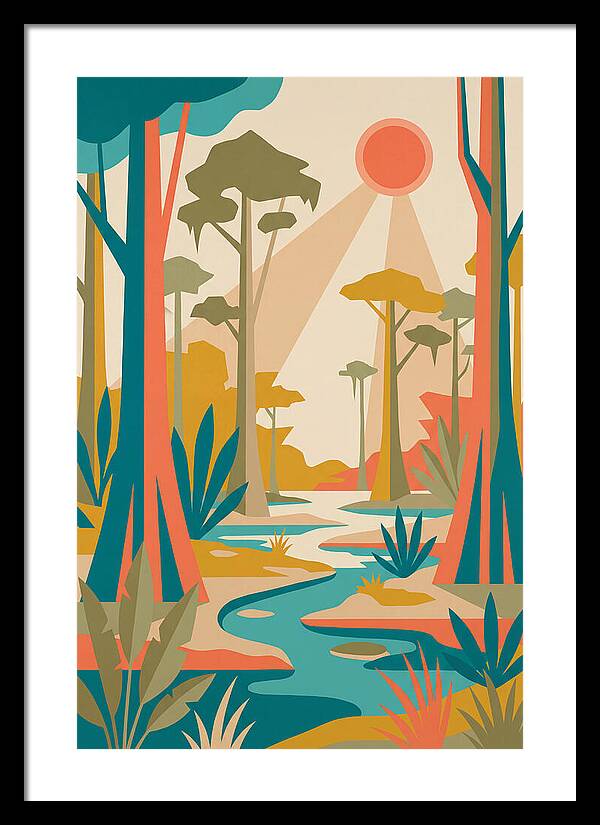Swamp Serenity In Color