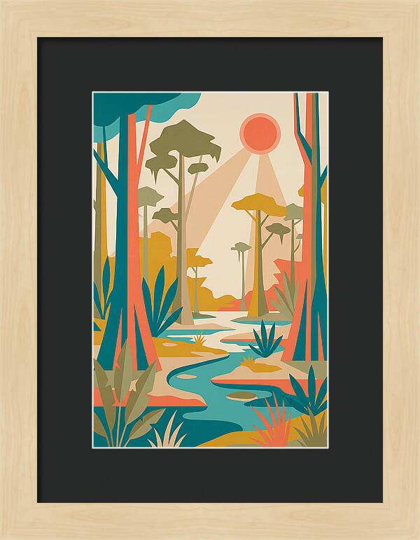 Swamp Serenity In Color