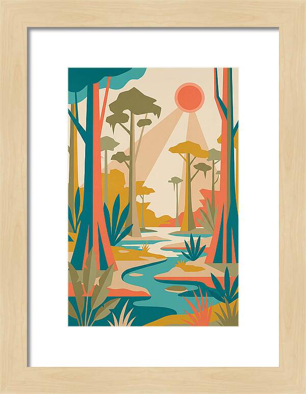 Swamp Serenity In Color