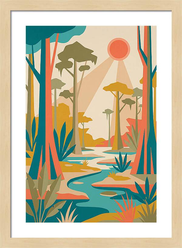 Swamp Serenity In Color