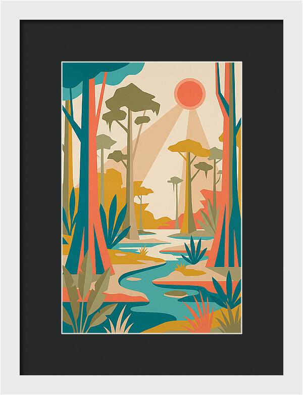 Swamp Serenity In Color
