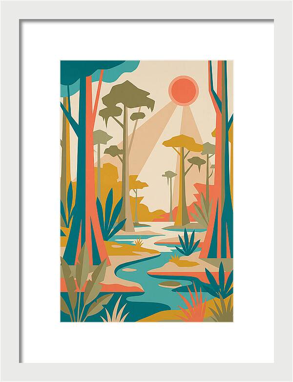 Swamp Serenity In Color