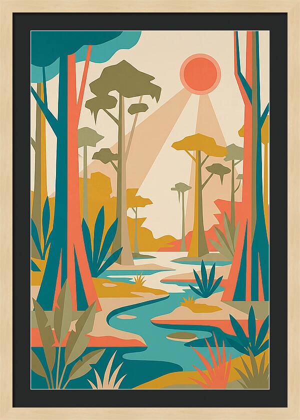 Swamp Serenity In Color