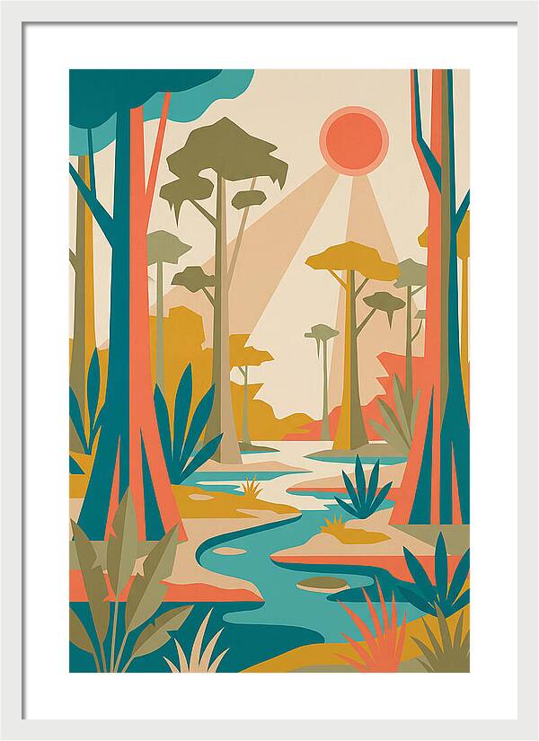Swamp Serenity In Color