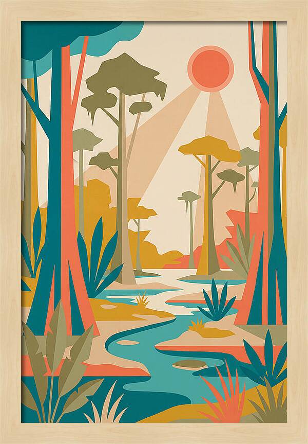 Swamp Serenity In Color