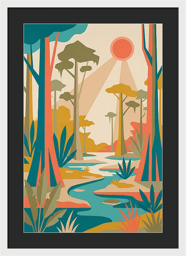 Swamp Serenity In Color