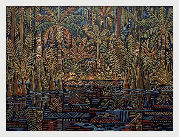 Swamp Serenity In Folk Style