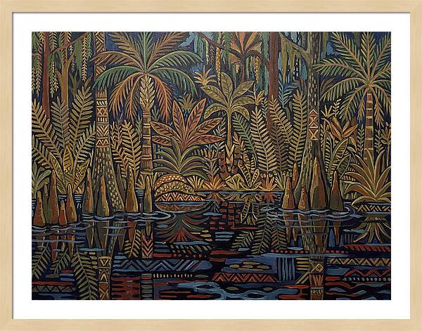 Swamp Serenity In Folk Style
