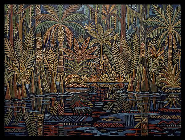 Swamp Serenity In Folk Style