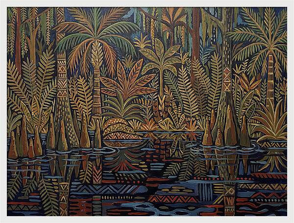 Swamp Serenity In Folk Style