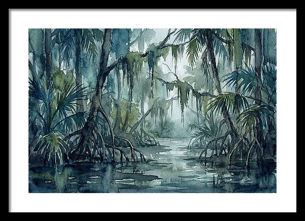 Swamp Serenity In Watercolor