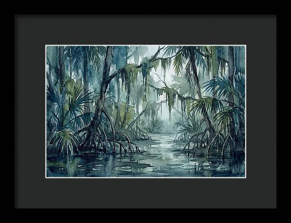 Swamp Serenity In Watercolor