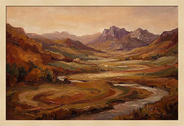 Sweeping Valley With Distant Peaks