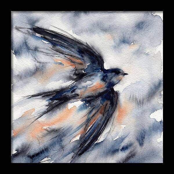 Swift Watercolor Flight