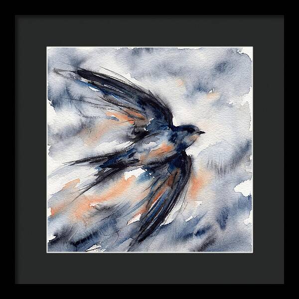 Swift Watercolor Flight