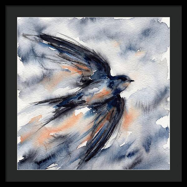 Swift Watercolor Flight