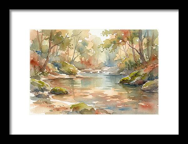 Swimming Hole In Forest