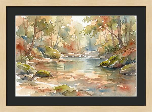 Swimming Hole In Forest