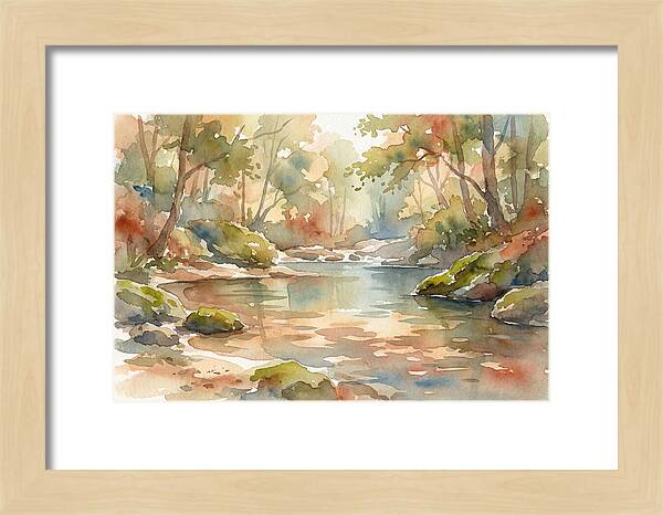 Swimming Hole In Forest