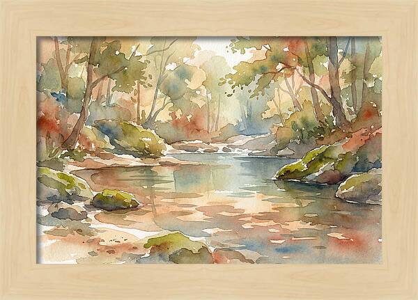 Swimming Hole In Forest