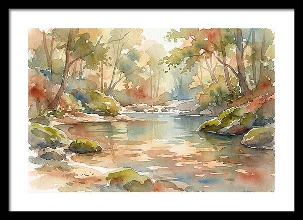 Swimming Hole In Forest