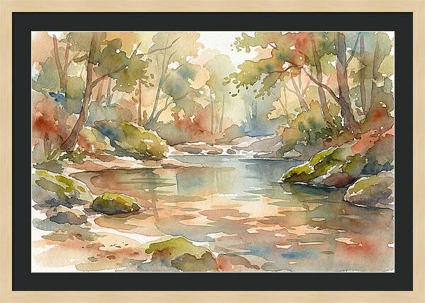 Swimming Hole In Forest
