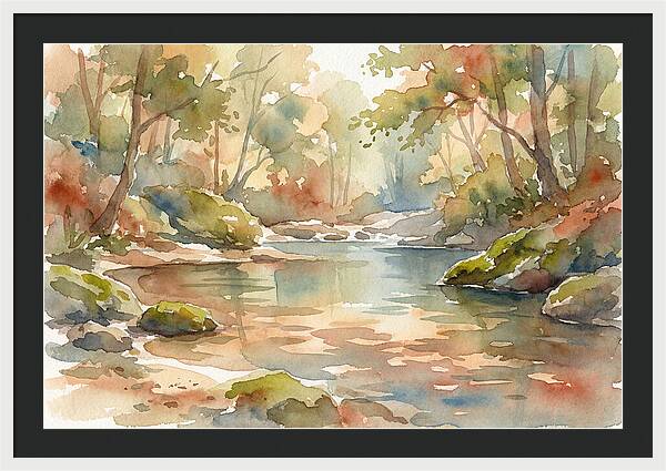 Swimming Hole In Forest