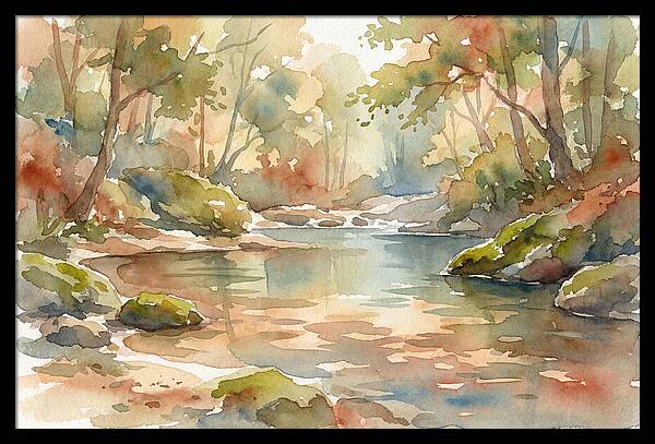 Swimming Hole In Forest