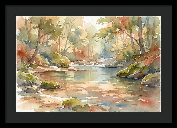 Swimming Hole In Forest