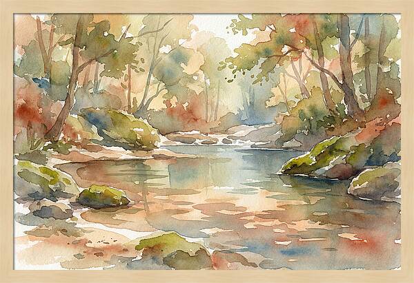Swimming Hole In Forest