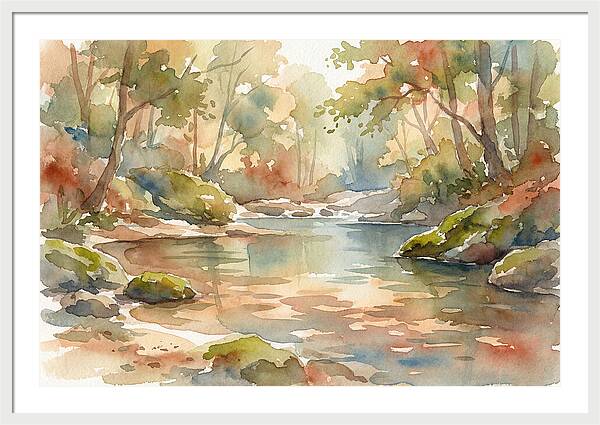 Swimming Hole In Forest