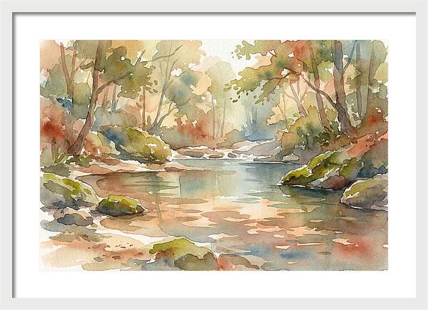 Swimming Hole In Forest