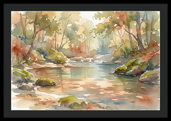 Swimming Hole In Forest