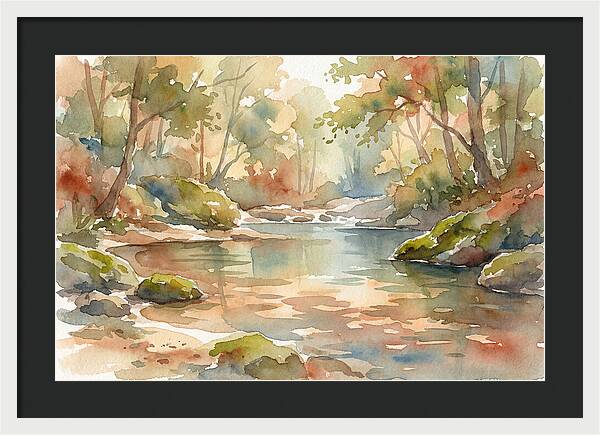 Swimming Hole In Forest