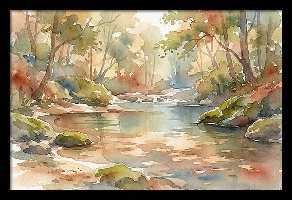Swimming Hole In Forest
