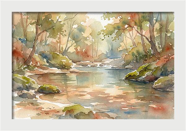 Swimming Hole In Forest