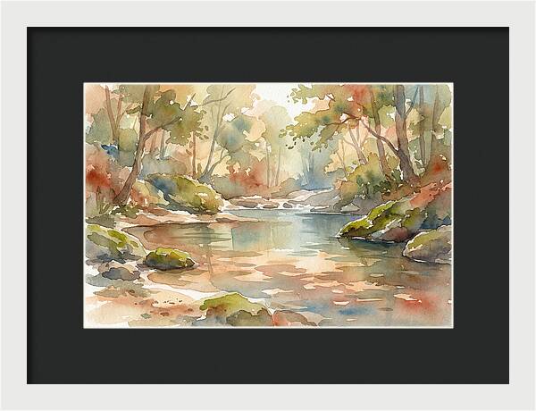 Swimming Hole In Forest