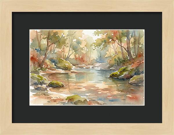 Swimming Hole In Forest